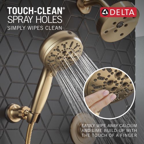 Main product image of 7-Setting Wall Mount Hand Shower with Cleaning Spray, 1.75 GPM (Lumicoat Champagne Bronze), 55884-CZ-PR