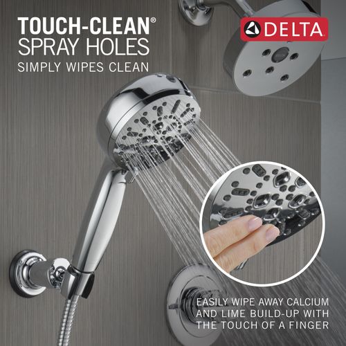 Main product image of 7-Setting Wall Mount Hand Shower with Cleaning Spray, 1.75 GPM (Lumicoat Chrome), 55884-PR