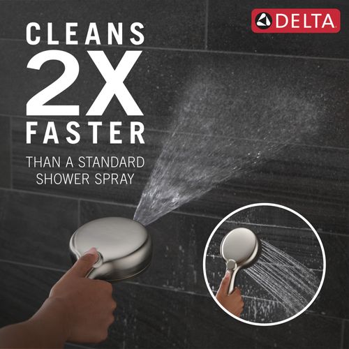 Main product image of 7-Setting Wall Mount Hand Shower with Cleaning Spray, 1.75 GPM (Lumicoat Stainless), 55884-SS-PR