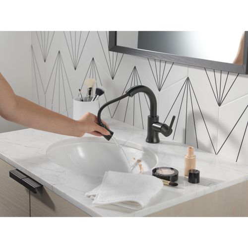 Main product image of Trinsic Single Handle Pull Down Bathroom Faucet, 1.2 GPM (Matte Black), 559HAR-BLPD-DST