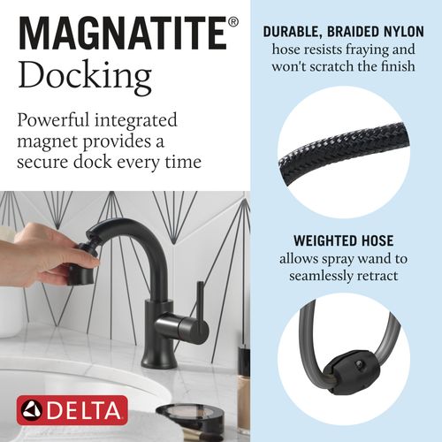 Main product image of Trinsic Single Handle Pull Down Bathroom Faucet, 1.2 GPM (Matte Black), 559HAR-BLPD-DST