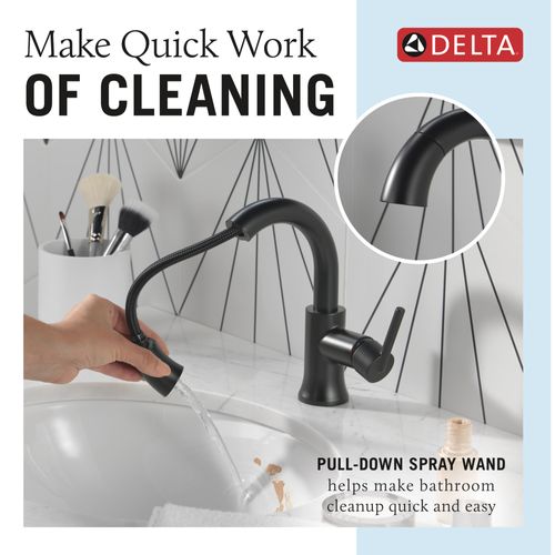 Main product image of Trinsic Single Handle Pull Down Bathroom Faucet, 1.2 GPM (Matte Black), 559HAR-BLPD-DST