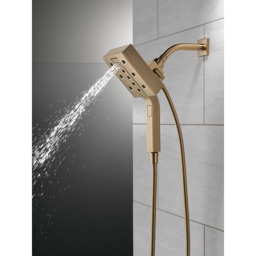 Main product image of H2Okinetic In2ition 4-Setting 2-in-1 Shower, 2.5 GPM (Lumicoat Champagne Bronze), 58473-CZ-PR25