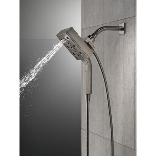 Main product image of H2Okinetic In2ition 4-Setting 2-in-1 Shower, 1.75 GPM (Lumicoat Black Stainless), 58473-KS-PR