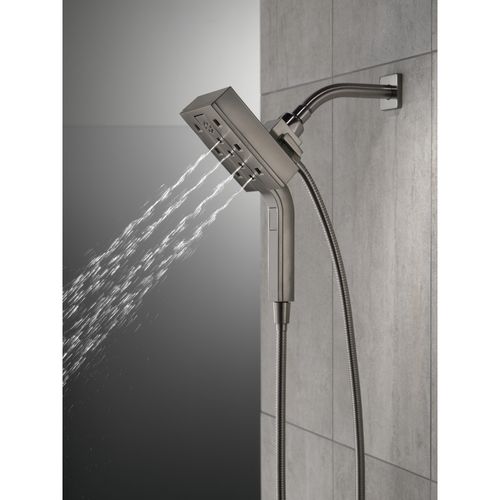 Main product image of H2Okinetic In2ition 4-Setting 2-in-1 Shower, 1.75 GPM (Lumicoat Black Stainless), 58473-KS-PR