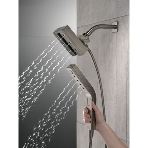 Main product image of H2Okinetic In2ition 4-Setting 2-in-1 Shower, 1.75 GPM (Lumicoat Black Stainless), 58473-KS-PR