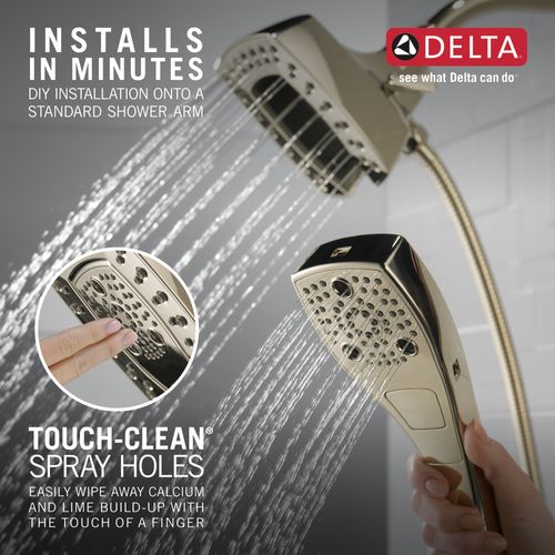 Main product image of H2OKinetic In2ition 5-Setting 2-in-1 Shower, 2.5 GPM (Lumicoat Polished Nickel), 58474-PN-PR25