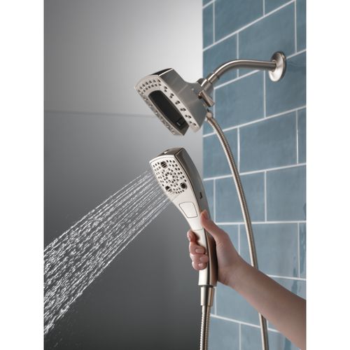 Main product image of H2OKinetic In2ition 5-Setting 2-in-1 Shower, 1.75 GPM (Lumicoat Stainless), 58474-SS-PR