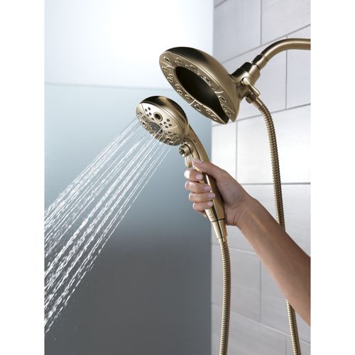 Main product image of H2Okinetic In2ition 5-Setting 2-in-1 Shower, 2.5 GPM (Lumicoat Champagne Bronze), 58480-CZ-PR25-PK