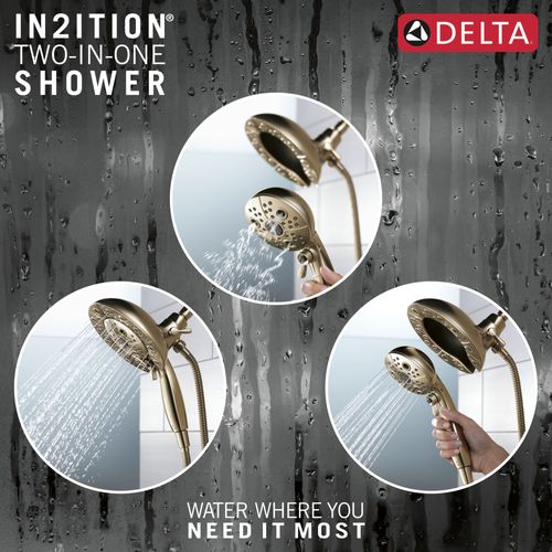Main product image of H2Okinetic In2ition 5-Setting 2-in-1 Shower, 2.5 GPM (Lumicoat Champagne Bronze), 58480-CZ-PR25-PK