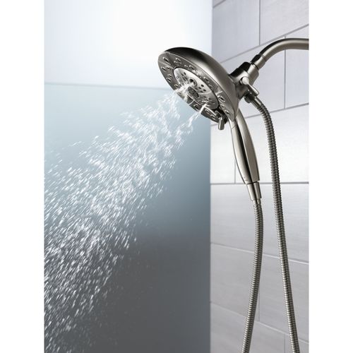 Main product image of H2Okinetic In2ition 5-Setting 2-in-1 Shower, 2.5 GPM (Lumicoat Black Stainless), 58480-KS-PR25-PK