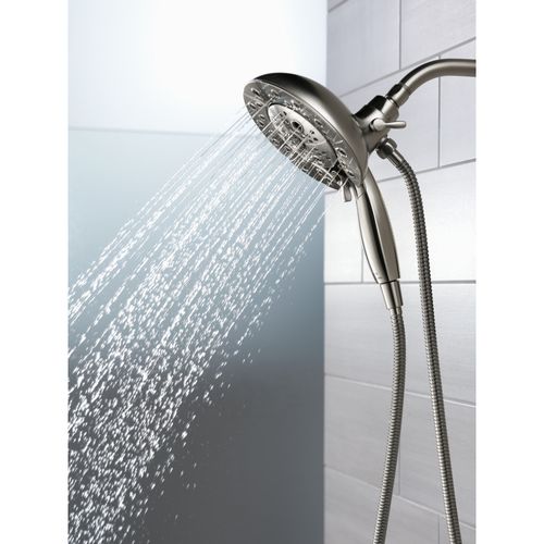 Main product image of H2Okinetic In2ition 5-Setting 2-in-1 Shower, 2.5 GPM (Lumicoat Black Stainless), 58480-KS-PR25-PK
