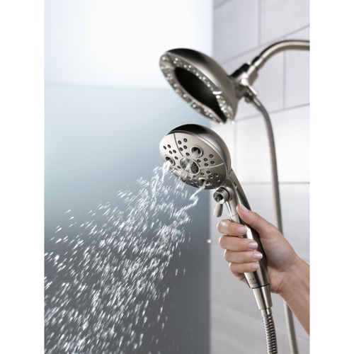 Main product image of H2Okinetic In2ition 5-Setting 2-in-1 Shower, 2.5 GPM (Lumicoat Black Stainless), 58480-KS-PR25-PK