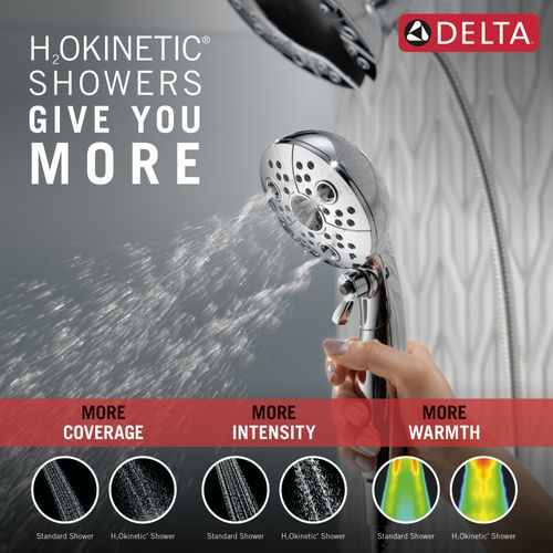 Main product image of H2Okinetic In2ition 5-Setting 2-in-1 Shower, 2.5 GPM (Lumicoat Chrome), 58480-PR25-PK