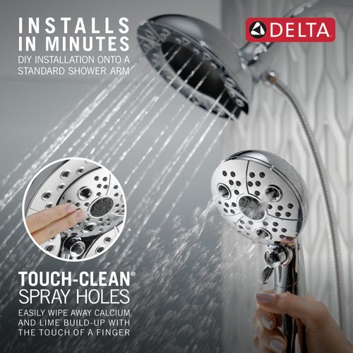 Main product image of H2Okinetic In2ition 5-Setting 2-in-1 Shower, 2.5 GPM (Lumicoat Chrome), 58480-PR25-PK