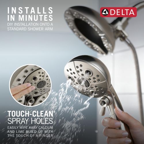 Main product image of H2Okinetic In2ition 5-Setting Two-In-One Shower, 58480-SS-PR25-PK (Stainless)