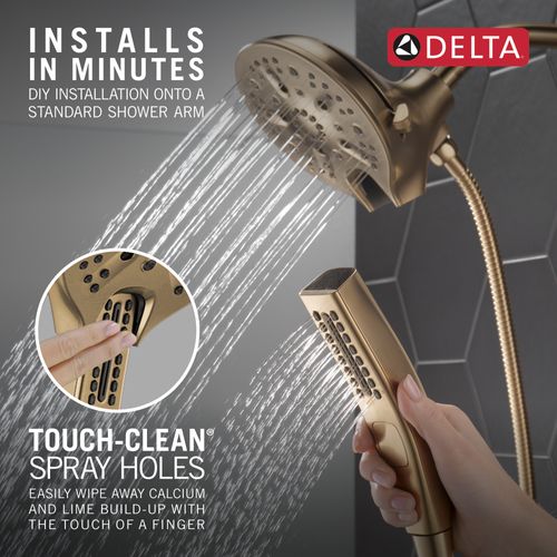 Main product image of H2Okinetic In2ition 5-Setting 2-in-1 Shower, 1.75 GPM (Lumicoat Champagne Bronze), 58620-CZ-PR-PK