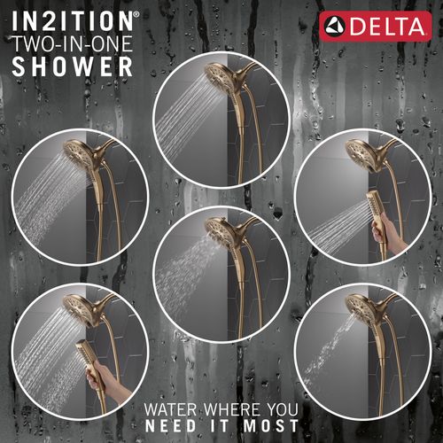 Main product image of H2Okinetic In2ition 5-Setting 2-in-1 Shower, 2.5 GPM (Lumicoat Champagne Bronze), 58620-CZ-PR25-PK