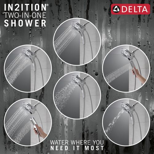 Main product image of H2Okinetic In2ition 5-Setting 2-in-1 Shower, 1.75 GPM (Lumicoat Chrome), 58620-PR-PK