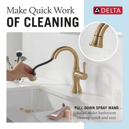 Main product image of Cassidy Single Handle Pull Down Bathroom Faucet, 1.2 GPM (Champagne Bronze), 597-CZPD-DST
