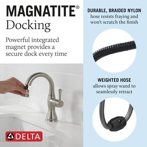 Main product image of Cassidy Single Handle Pull Down Bathroom Faucet, 1.2 GPM (Stainless), 597-SSPD-DST