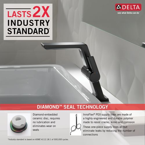 Main product image of Pivotal Single Handle Mid-Height Vessel Bathroom Faucet (Matte Black), 699-BL-DST