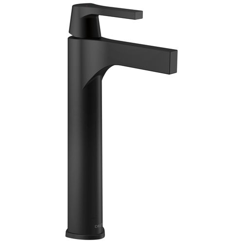 Main product image of Zura Single Handle Vessel Bathroom Faucet (Matte Black), 774-BL-DST
