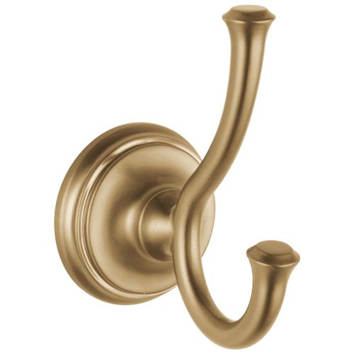 Main product image of Cassidy Double Robe Hook (Champagne Bronze), 79735-CZ