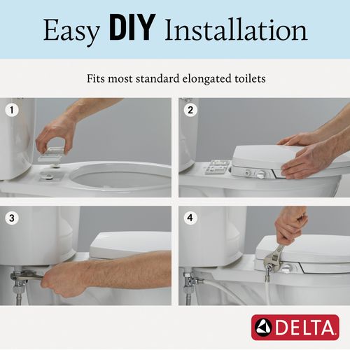 Main product image of Manual Elongated Bidet Seat (White), 833004-WH
