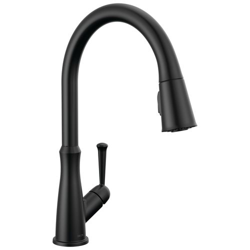 Main product image of Westville Single Handle Pulldown Kitchen Faucet (Matte Black), 9110-BL-DST