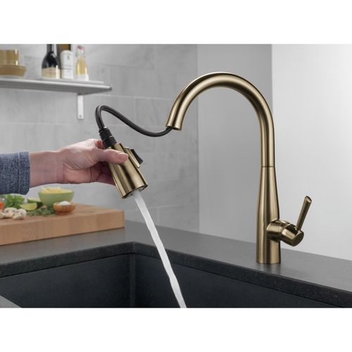 Main product image of Essa Single Handle Pull-Down Kitchen Faucet, 9113-CZ-DST (Champagne Bronze)
