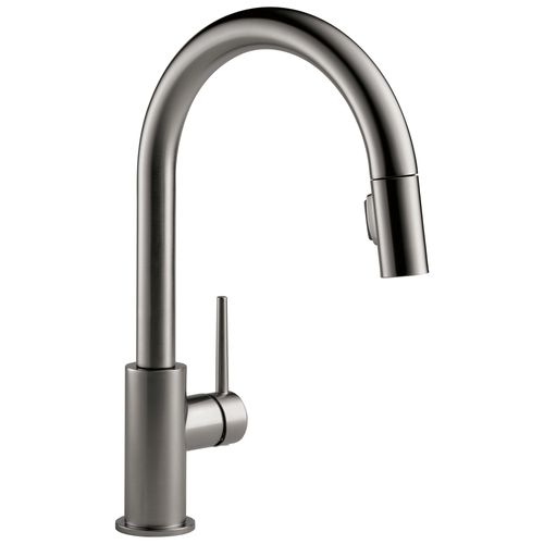 Main product image of Trinsic Single Handle Pulldown Kitchen Faucet (Black Stainless), 9159-KS-DST