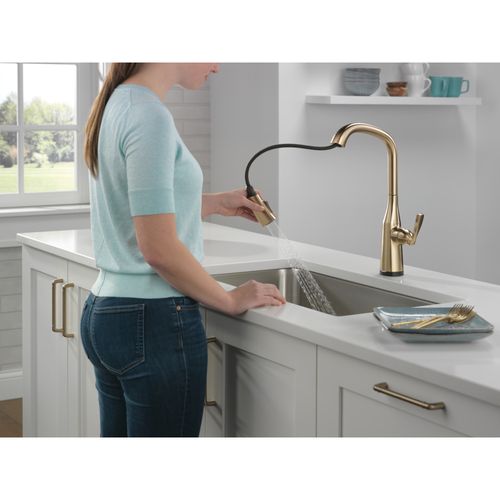 Main product image of Stryke Touch2O Pull-Down Kitchen Faucet 1L w/ Voice, 1.8 GPM (Lumicoat Champagne Bronze), 9176TV-CZ-PR-DST