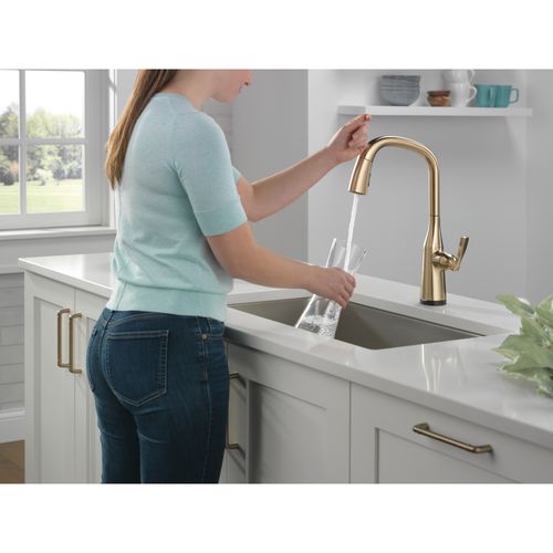 Main product image of Stryke Touch2O Pull-Down Kitchen Faucet 1L w/ Voice, 1.8 GPM (Lumicoat Champagne Bronze), 9176TV-CZ-PR-DST
