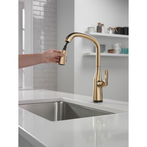 Main product image of Stryke Touch2O Pull-Down Kitchen Faucet 1L w/ Voice, 1.8 GPM (Lumicoat Champagne Bronze), 9176TV-CZ-PR-DST
