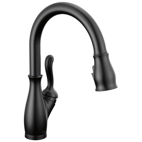 Main product image of Leland Single Handle Pulldown Kitchen Faucet w/ Touch2O, ShieldSpray Technologies (Matte Black), 9178T-BL-DST