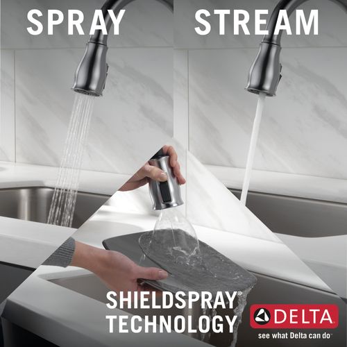 Main product image of Leland VoiceIQ 1-Handle Pull-Down Faucet with Touch2O Technology (Arctic Stainless), 9178TV-AR-DST