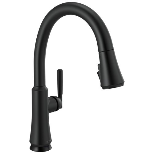 Main product image of Coranto Single Handle Pull Down Kitchen Faucet w/ Touch20 Technology (Matte Black), 9179T-BL-DST