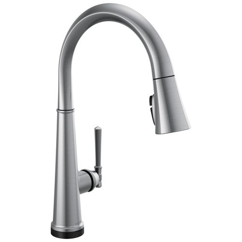 Main product image of Emmeline Single Handle Pull Down Kitchen Faucet w/ Touch2O Technology (Lumicoat Arctic Stainless), 9182T-AR-PR-DST