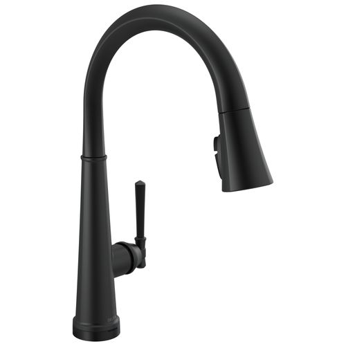 Main product image of Emmeline Single Handle Pull Down Kitchen Faucet w/ Touch2O Technology (Matte Black), 9182T-BL-DST