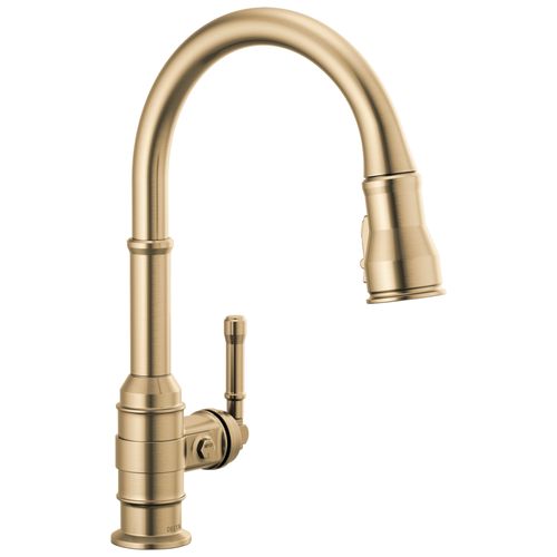 Main product image of Broderick Single Handle Pulldown Kitchen Faucet (Champagne Bronze), 9190-CZ-DST