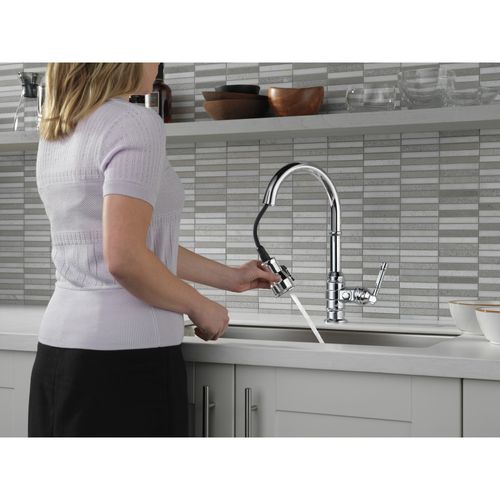 Main product image of Broderick 1-Handle Pull-Down Kitchen Faucet (Chrome), 9190-DST