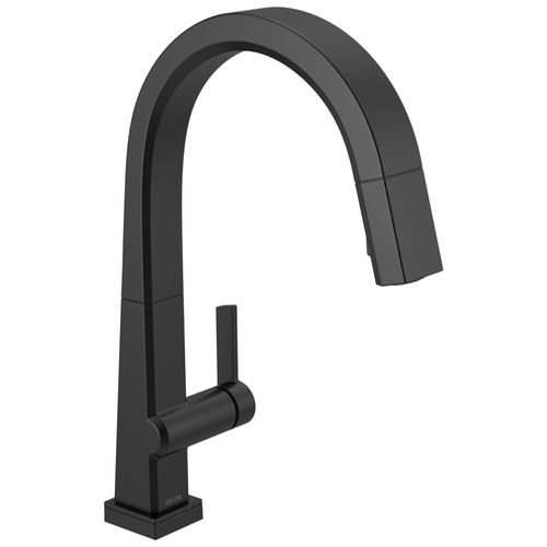 Main product image of Pivotal Single Handle Pulldown Kitchen Faucet w/ Touch2O Technology (Matte Black), 9193T-BL-DST