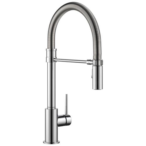Main product image of Trinsic Single-Handle Pulldown Spring Kitchen Faucet (Chrome), 9659-DST