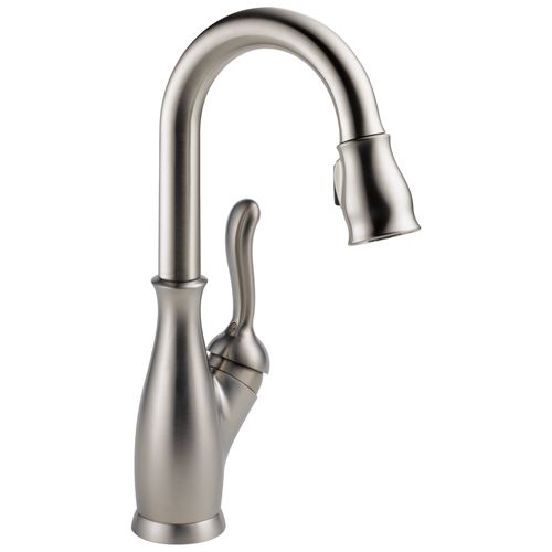 Main product image of Leland Single Handle Pulldown Bar/Prep Faucet (Spotshield Stainless), 9678-SP-DST