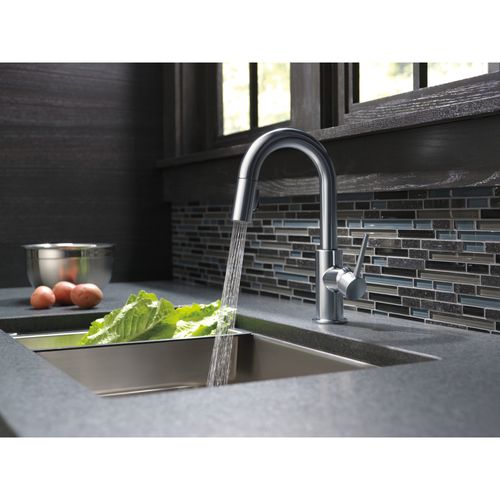 Main product image of Trinsic Single Handle Pull-Down Bar/Prep Faucet, w/ Limited Swivel, 1.8 GPM (Arctic Stainless), 9959-ARLS-DST