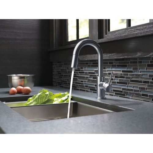 Main product image of Trinsic Single Handle Pull-Down Bar/Prep Faucet, w/ Limited Swivel, 1.8 GPM (Arctic Stainless), 9959-ARLS-DST
