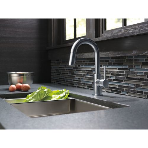 Main product image of Trinsic Single Handle Pull-Down Bar/Prep Faucet, w/ Limited Swivel, 1.8 GPM (Arctic Stainless), 9959-ARLS-DST