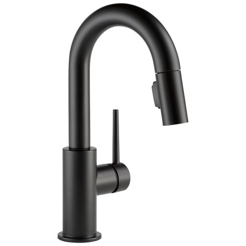 Main product image of Trinsic Single Handle Pulldown Bar/Prep Faucet (Matte Black), 9959-BL-DST