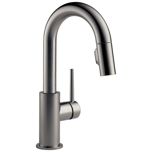 Main product image of Trinsic Single Handle Pulldown Bar/Prep Faucet (Black Stainless), 9959-KS-DST